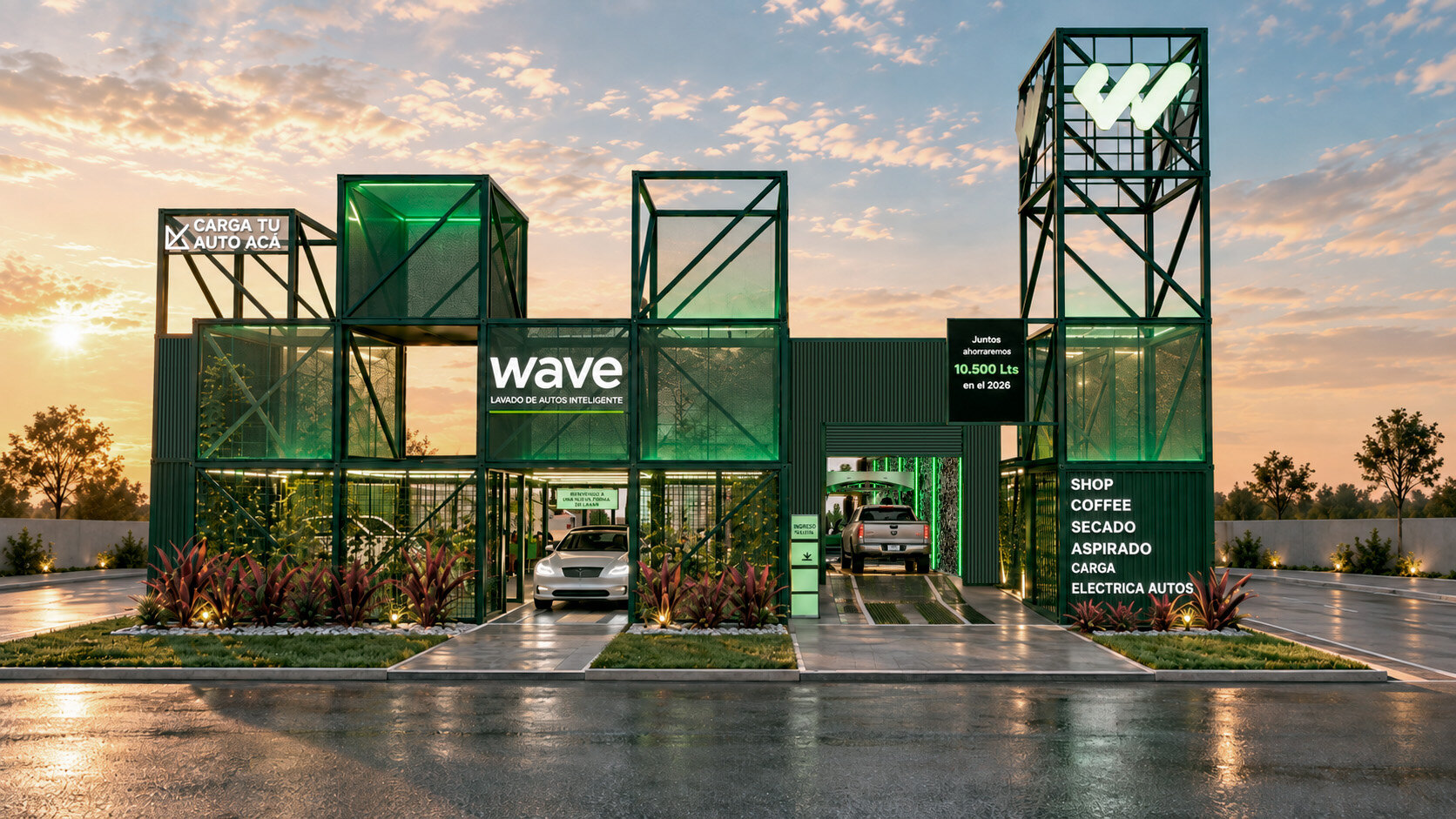 Fachada de la estación Wave